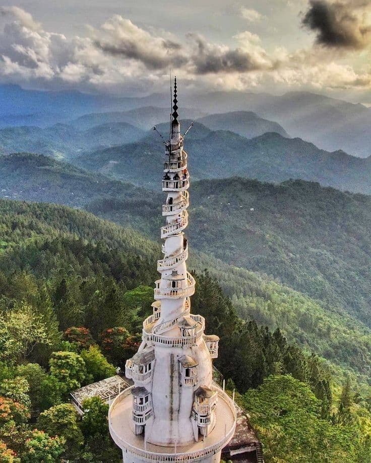 Sri Lanka mountain pagoda